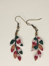 Boucle d'oreilles "épis" couleurs d'automne