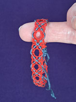 bracelet rouge et gris