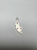 FP (Frederic Piguet) 71 - FP Teile Nr. 12.050 - Teil 1134 - Automatik Brücke rhodiniert - (gebraucht - used - guter Zustand - good Condition)