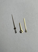 Vintage Zeigersatz goldfarben (Balken) für Buren Microrotor Caliber 1280,1281,1282,1320,1321,1322 - NOS (New old Stock)