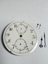 Longines Antik Zifferblatt & Zeigersatz für Longines Caliber 19.73 N - Longines Vintage Dial & Hands - gebraucht mit Alterspuren - guter Zustand - used with aging signs - good condition