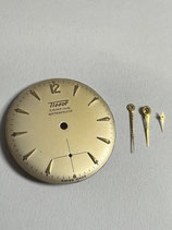 Tissot Vintage Camping Waterproof Zifferblatt & Zeigersatz für Tissot Caliber 27 B-1 - (gebraucht guter Zustand - used good condition)