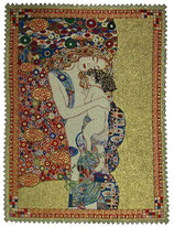 Gobelin Decke mit Lurex Klimt Mutterkind (67x90cm)