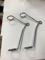 1 JEU SUPPORT PHARE AVANT CHROME PEUGEOT 103SP      EMPL MUR5