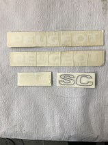 POCHETTE DE 4 AUTOCOLLANTS PEUGEOT SC     D21
