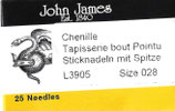 Sticknadel John James Nr. 28 mit Spitze