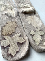Bio Baumwoll Socken *ecoprinted*