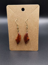 Boucles d'oreilles zébrano