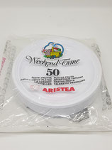 PIATTI DESSERT PZ.50 PLASTICA ARISTEA