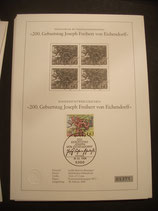 Bund 1356   200. Geburtstag Freiherr von Eichendorff   SD