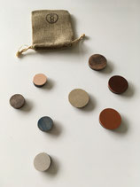 Set Leren Magneten Assortie 8st