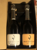 Coffret Billecart blanc de blanc rosé