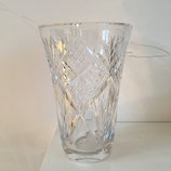 Vase cristal taillé signé Argental