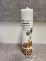Trauerkerze Pusteblume Holzeinleger 25cm 5015 1027