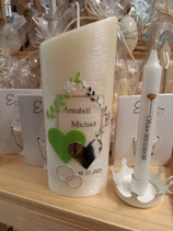 Hochzeitskerze abgeschrägt 5015 104