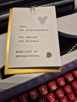 Mini-Zini  Hochzeit