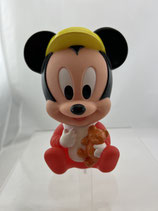 Walt Disney ARCO Baby Mickey Mouse Gummi Spielzeug Figur Vintage 80er Jahre. Art.-Nr. 3698