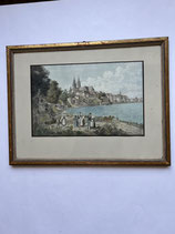 Achilles Benz Basler Rheinansicht mit Münster um 1830. Art.-Nr. 6059