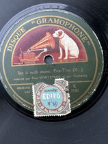 Schellack Platte Paul Whitemann Spain Lucky Kentucky Say it with Music Yoo Hoo. Art.-Nr. 4767