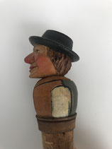 Zierkorken Männerkopf mit Hut. Art.-Nr. 2428