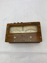 Volt-/ Ampère - Meter in Holzgehäuse Messgerät antik .  Art.-Nr. 2756