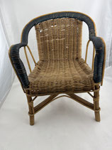 Kinderstuhl Rattan geflochten Vintage. Art.-Nr. 5359