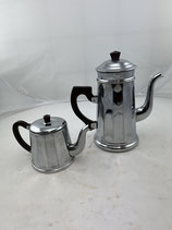 Teekannen Wasserkannen Set vintage Kupfer Chrom 60er Jahre. Art.-Nr. 1433