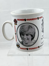 Keramikbecher Hochzeit Prinz Charles und Lady Diana, 1981. Art.-N. 5113