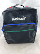 Swissair Umhängetasche schwarz mit rotem Täschchen. Art.-Nr. 2469