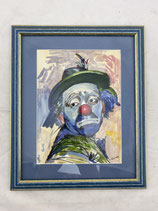 Clown Gemälde Reproduktion mit Rahmen G. Rosano. Art.-Nr. 5138