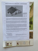 HOCHJURAHAUS / MAISON JURASSIENNE Modellbogen Pädagogischer Verlag. Art.-Nr. 3338