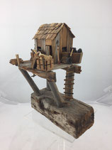 Treibholz Fischerhütte Schweden Skulptur Treibholz. Art.-Nr. 5109