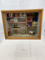 Wandbild Miniatur Nähladenkasten. Art.-Nr. 4062