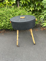 Nähkasten Bambus Beine Original Vintage Rollen. Art.-Nr. 4091
