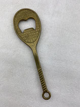 Flaschenöffner Kapselheber Tennisschläger Messing. Art.-Nr. 2330