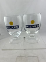 Ricard Pastice Set zwei Ballon Gläser Sun Logo. Art.-Nr. 4316