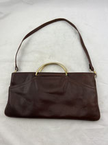 Damenhandtasche 50/60er Jahre Kunstleder Goldgriffen. Art.-Nr. 545