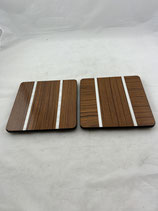 Untersetzer 60er Jahre Formica Set . Art.-Nr. 1685