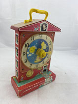 Fisher Price 60/70er Jahre Music Box Teaching Clock. Art. Nr. 4183
