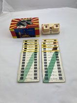 Stereoscope LESTRADE  Kunststoff cremefarbig mit Schablonen. Art.-Nr. 5608
