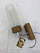 Wandlampe Vintage Eisglas 60er Jahre. Art.-Nr. 2042