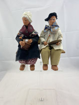 Santons  de Provence Mann und Frau, auf Holzbank. Art.-Nr. 2447