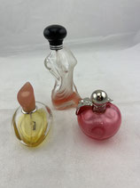 Parfumflaschen 3er Set 50/60er Jahre. Art.-Nr. 3636