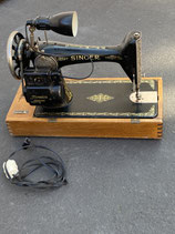 Nähmaschine antik Singer elektrisch Tragkoffer. Art.-Nr. 4066
