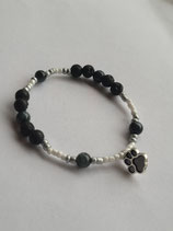 Bracelet diffuseur Pierres de lave et oeil de faucon