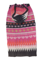 Strickpulli "Zick-Zack pink"