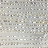 Süsswasserperlen (1S) - weiss - ~2x3mm (200207)