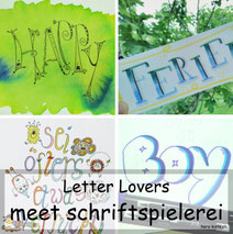 Letter Lovers: Schriftspielerei zu Gast mit einer Anleitung für Kaugummi Buchstaben