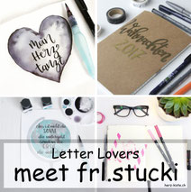 Letter Lovers frl.stucki zu Gast im Lettering Interview mit einer Anleitung für einen DIY Weihnachtsplanner