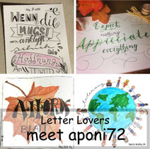 Letter Lovers: aponi72 erklärt, wie ihr Banner zeichnet